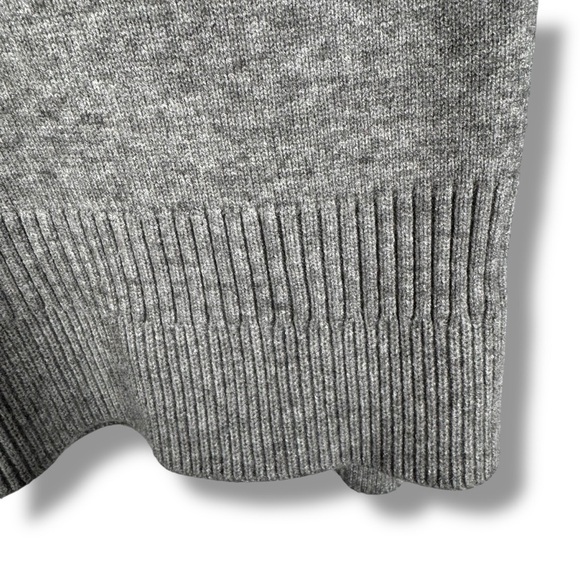 Anthropologie Moth Saskia Rolled Neck Tunic Sweater, Light Grey, Size Large - Picture 7 of 14